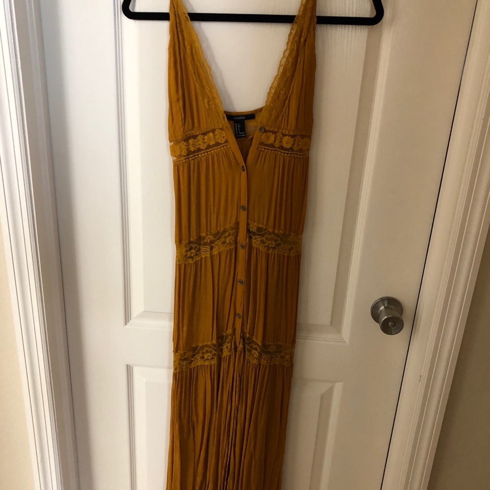 Mustard yellow dress